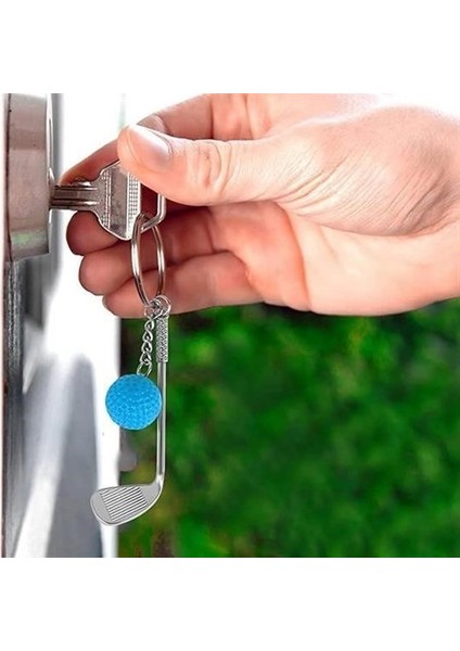 Gerçekçi Golf Tasarımlı Şık Anahtarlık Kolye Çanta Süsü Golf Keychain indirimleri