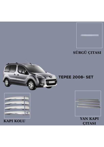 Aksesuar Peugeot Partner Tepee 2008-2012 Set 14 Prç