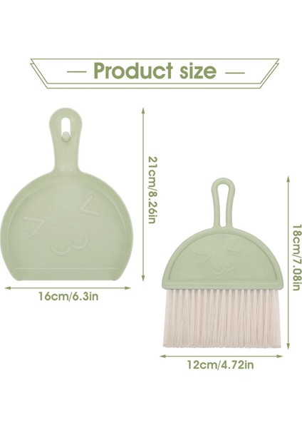 Mini Faraş ve Fırça Seti, Küçük Süpürge ve Faraş Temizleme Seti Taşınabilir Masa Üstü Fırça Seti (Yeşil) (Yurt Dışından) fırsatları