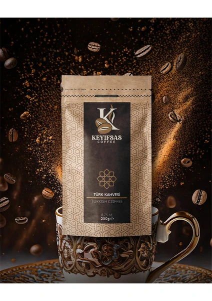 Keyifsas Coffee Türk Kahvesi 250 gr (Çekirdek Veya Öğütülmüş)