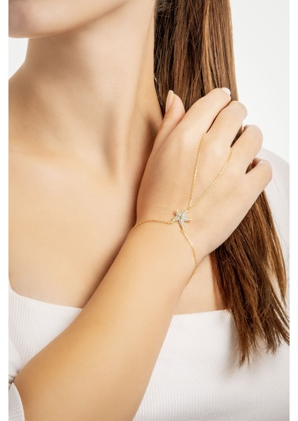 Deniz Yıldızı 18 Ayar Sarı Altın Kaplama 20 cm Gümüş Şahmeran modelleri