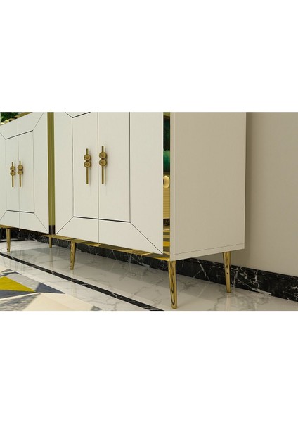 Arnodh (KB150) Konsol Beyaz Altın