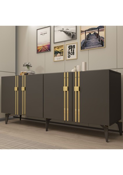 Bahardh (KB150) Konsol Antrasit Altın