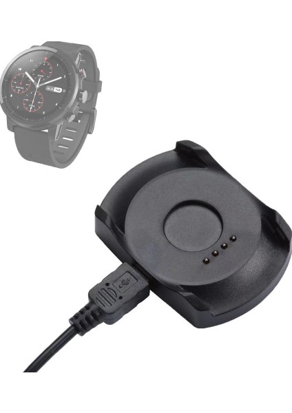 Huami Amazfit Watch 2 Için Şarj Cihazı Yuvası ve Mikro USB Kablosu (Yurt Dışından)