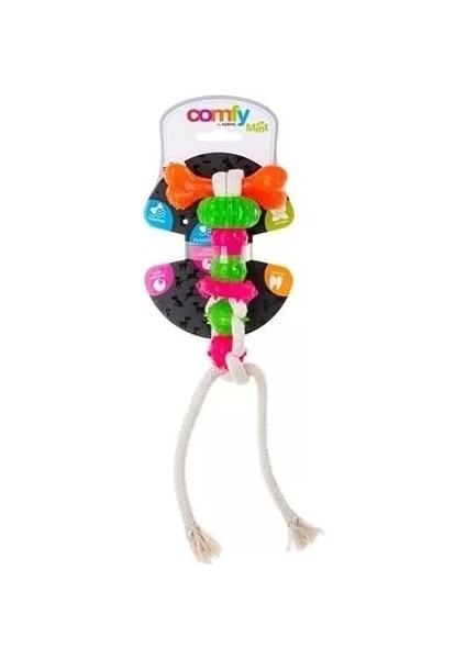 Comfy Toy 7 Parçalı Diş Temizleme Plastik Köpek Oyuncağı