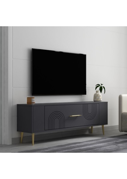RETROL2DH Tv Sehpası Antrasit Altın fiyatları