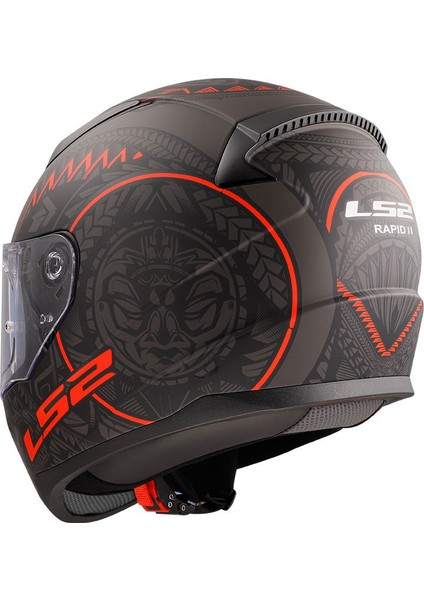 Rapıd 2 Takaroa Mat Siyah-Kırmızı Kask fırsatları