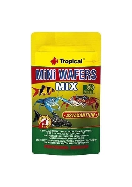 Mini Wafers Mix Karışık Taneli Dip Balık Yemi 18 gr