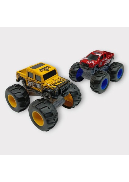 Mini Off-Road Araçlar 2'li - Sarı Kırmızı