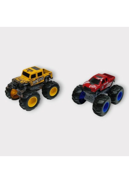 Mini Off-Road Araçlar 2'li - Sarı Kırmızı