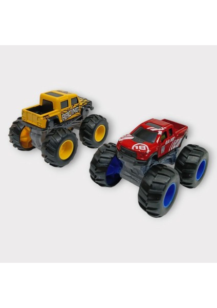 Mini Off-Road Araçlar 2'li - Sarı Kırmızı