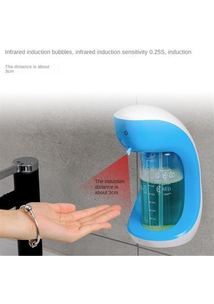 500ML Plastik Sabun Dağıtıcı, Temassız Otomatik Sıçrama Geçirmez Su Geçirmez Akıllı El Dezenfektan Dağıtıcı (Yurt Dışından) fırsatları