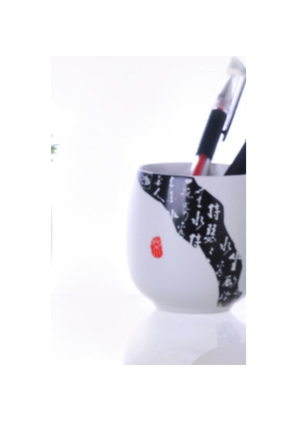 1 Adet Çin Seramik Çay Kupası Beyaz Porselen Kung Fu Cups Çömlekçilik Kolu ile Drinkware Şarap Kahve Kupa Teacup | Teacups (Yurt Dışından) modelleri