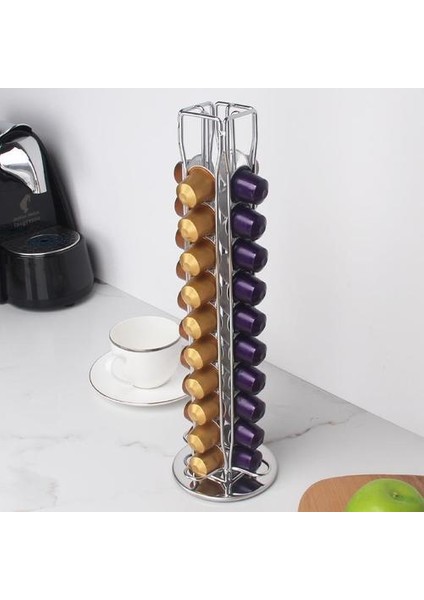 Kapsül Raf Kapsüller Kahve Pod Tutucu Paslanmaz Çelik Döner Ekran Kulesi Standı Depolama Rafları | Sofra Takımları (Yurt Dışından) modelleri