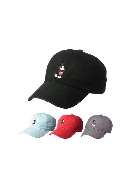 Yüksek Kaliteli Mickey Mouse Snapback Pamuk Beyzbol Şapkası / Kadınlar (Siyah) (Yurt Dışından)