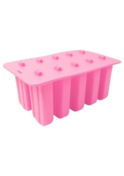 1pc 10 Boşluk Silikon Dondurma Kalıp Kalıplı Kalıp, Kendi Dondurmanız, Dayanıklı, Yüksek Sıcaklığa Dayanıklı, Gıda Sınıfı Malzeme (Yurt Dışından)