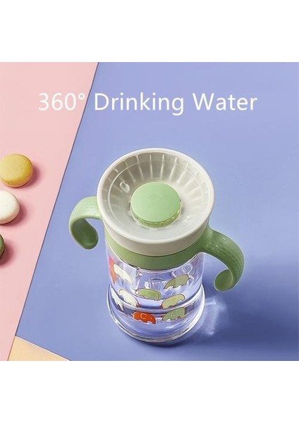 Bc Babycare 260 ml Bebek Bardak Döndürülebilir Sihirli Kupası Çocuk Sızdırmaz 360 ° Içme Su Şişesi Ergonomik Kolu Kupası Bpa Ücretsiz | Kupalar (Yeşil) (Yurt Dışından)