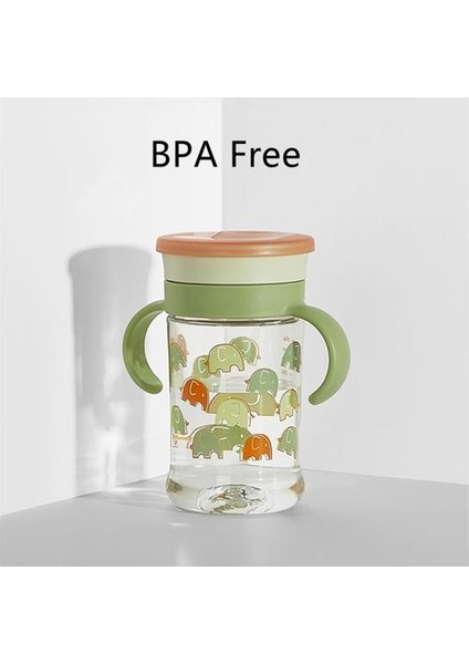 Bc Babycare 260 ml Bebek Bardak Döndürülebilir Sihirli Kupası Çocuk Sızdırmaz 360 ° Içme Su Şişesi Ergonomik Kolu Kupası Bpa Ücretsiz | Kupalar (Yeşil) (Yurt Dışından)