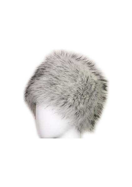 Lady Faux Fox Kürk Kazak Tarzı Kış Sıcak Şapkalar (Siyah) (Yurt Dışından)
