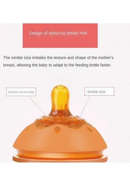 240MLFEEDING Şişesi, Silikon Anti-Gall Yenidoğan Sütten Kesme Için Uygun Antitasyon Sütü Yumuşak Geniş Ağız Besleme Şişesi (Yurt Dışından) modelleri