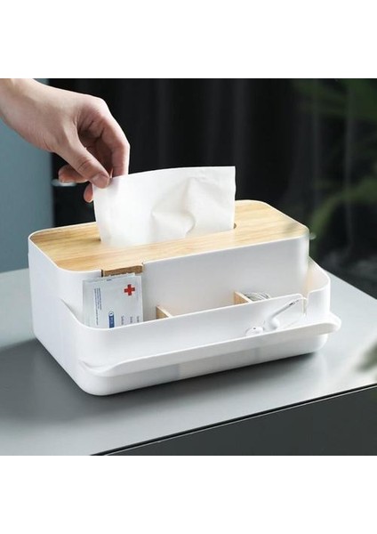 Doku Kutusu Ofis Ev Organizatör Telefon Tutucu Peçete Kağıt Havlu Saklama Kutusu | Doku Kutuları (Yurt Dışından) fiyatları