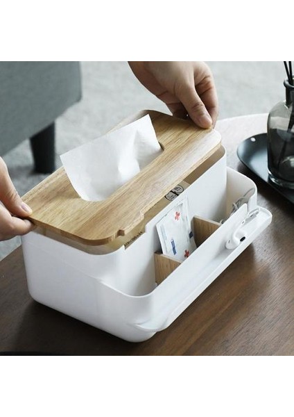 Doku Kutusu Ofis Ev Organizatör Telefon Tutucu Peçete Kağıt Havlu Saklama Kutusu | Doku Kutuları (Yurt Dışından) fırsatları