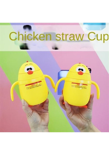 Bebekler ve Küçük Çocuklar Için Samanlı Tavuk Desenli 200ML Termos Fincanı Saplı Termos Fincan (Yurt Dışından) fırsatları