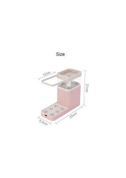 800 ml Yeni Sabun Pompası Dağıtıcı Sünger Tutucu ile Temizleme Sıvı Dispenser Konteyner Basın Sabun Organizatör Mutfak Temizleyici Araçları | Raflar ve Amp;sahipler (Pembe) (Yurt Dışından) modelleri