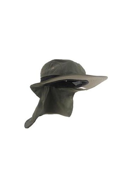 Açık Güneş Şapka Boyun Flap Boonie Şapka Balıkçılık Yürüyüş Safari Sun Brim Kova Bush Suncap (Yeşil) (Yurt Dışından)