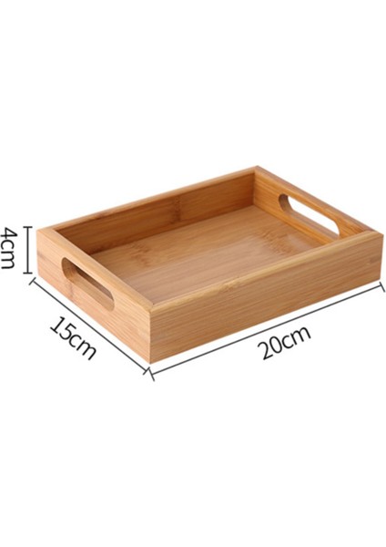 Ahşap Bambu Servis Tepsi Çay Bardağı Daire Tepsileri Meyve Tabağı Depolama Palet Plaka Dekorasyon Japon Gıda Dikdörtgen Plaka | Depolama Tepsileri (Ler) (Yurt Dışından)