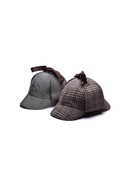 Sherlock Holmes Dedektif Bere Şapka Unisex Cosplay Aksesuarları (Haki) (Yurt Dışından)