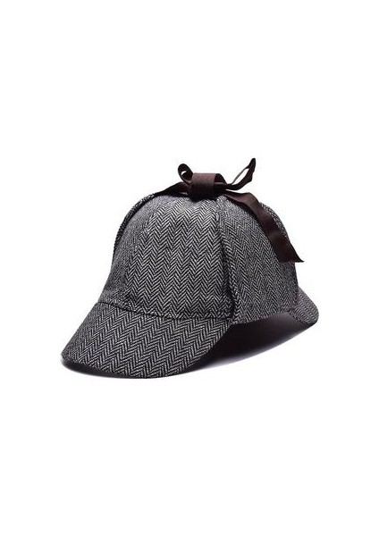 Sherlock Holmes Dedektif Bere Şapka Unisex Cosplay Aksesuarları (Haki) (Yurt Dışından)