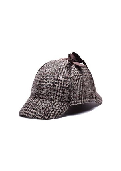 Sherlock Holmes Dedektif Bere Şapka Unisex Cosplay Aksesuarları (Haki) (Yurt Dışından)