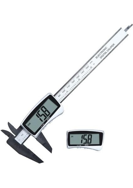 1 Adet Abs Plastik LCD Ekran Veri Caliper 0-150MM, Doğruluk ± 0.2mm, Büyük Elektronik Dijital Ekran, Ölçülebilir Yükseklik/derinlik/kalınlık, Metrik ve Inç Inda Tek Anahtar Anahtar (Yurt Dışından)