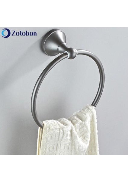 Duvara Monte Gri Havlu Yüzükler Uygun Havlu Tutucu Yüksek Kalite Pirinç Banyo Depolama Tutucu Banyo Donanım | Havlu Yüzükler (Yurt Dışından)