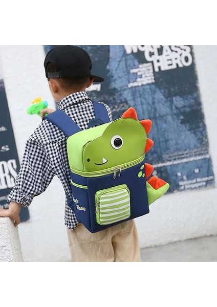 Anaokulu Okul Çantası 2-7 Yaşında Çizgi Film Çocuk Sırt Çantası (Yeşil) (Yurt Dışından) fırsatları