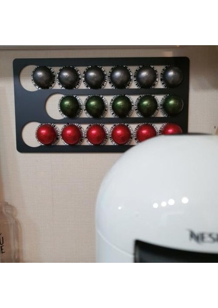 Nespresso Kahve Tutucu 17 Adet Kapsül Kupası Depolama Raf Coffee Pods Kule Raf Dönebilen Kahve Pods Depolama Rafları | Duvar Takımları Setleri (Yurt Dışından) modelleri