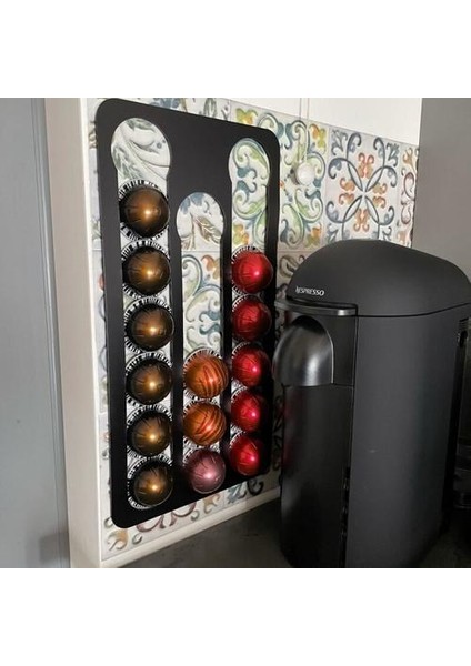 Nespresso Kahve Tutucu 17 Adet Kapsül Kupası Depolama Raf Coffee Pods Kule Raf Dönebilen Kahve Pods Depolama Rafları | Duvar Takımları Setleri (Yurt Dışından) fırsatları