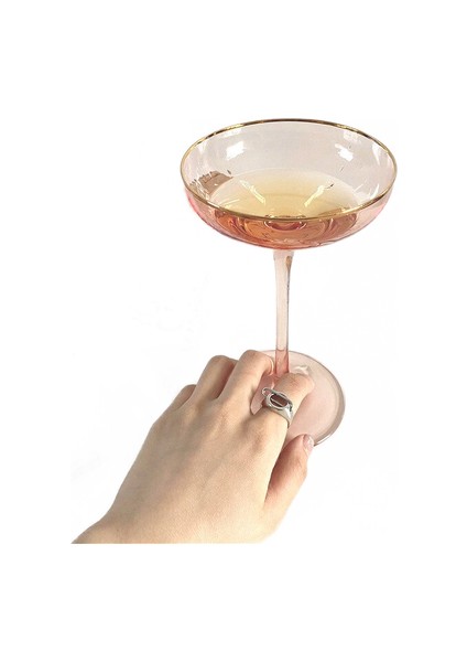 150 ml Iskandinav Tarzı Kurşun Ücretsiz Kristal Şarap Cam Altın Folyo Tatlı Şampanya Cam Tabak Kokteyl Kadeh Festivali Sanat Içme Seti | Kokteyl Cam (Yurt Dışından)