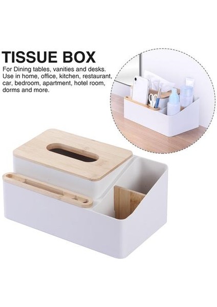 Depolama Doku Kutusu Telefon Tutucu Peçete Yatak Odası Dresser Bambu Araba Ofis Ev Dekor Yemek Odası Uzaktan Kumanda Masası Organizatör | Doku Kutuları (Yurt Dışından)