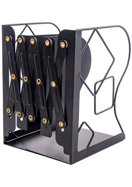 Geri Çekilebilir Kitap Desteği Standı Teleskopik Metal Bookend Raf Bookrack Organizer | (Yurt Dışından)