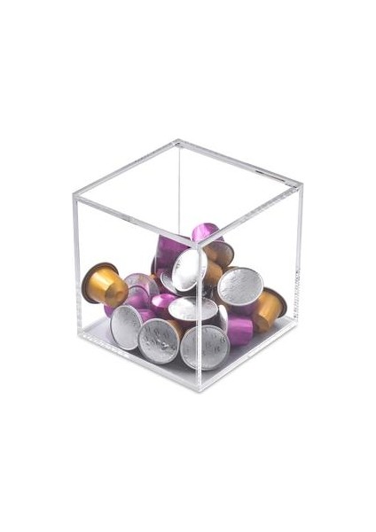Kahve Pod Tutucu, Kapsüller Organizatör Temizle Akrilik Dispenser, Candy, Takı Depolama Için Kapaklı Şeffaf Kare Akrilik Konteyner | Sofra Takımları (Yurt Dışından) fiyatları