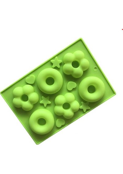 Donuts Kalıp Büyük 6 Kavite Hollow Yuvarlak Kek Kalıp Küçük Ev Pişirme Kalıp (Yurt Dışından)