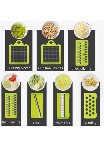Sebze Kesici Mutfak Aksesuarları Mandoline Dilimleyici Meyve Kesici Patates Soyucu Havuç Peynir Grateri Sebze Dilimleyici Alet (Yurt Dışından) fiyatları