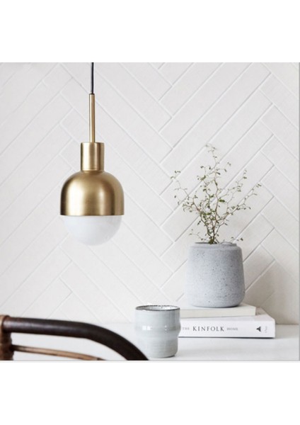 12 W Restoran Bar Avize Hotel Homestay Dekorasyon Pirinç Renk Mutfak Yatak Odası Başucu Tek Baş Lambası (Sıcak Işık) (Yurt Dışından) modelleri