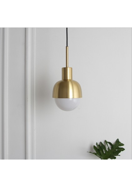 12 W Restoran Bar Avize Hotel Homestay Dekorasyon Pirinç Renk Mutfak Yatak Odası Başucu Tek Baş Lambası (Sıcak Işık) (Yurt Dışından) fırsatları