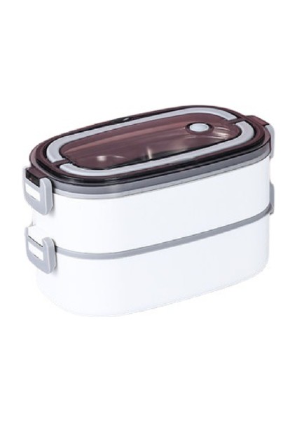 304 Paslanmaz Çelik Öğle Yemeği Kutusu, Ofis Çalışanları ve Öğrencileri Için Uygun Çift Katman, Mikrodalga Isıtma ve Ayırma Yalıtım Yemeği Kutusu (Yurt Dışından)