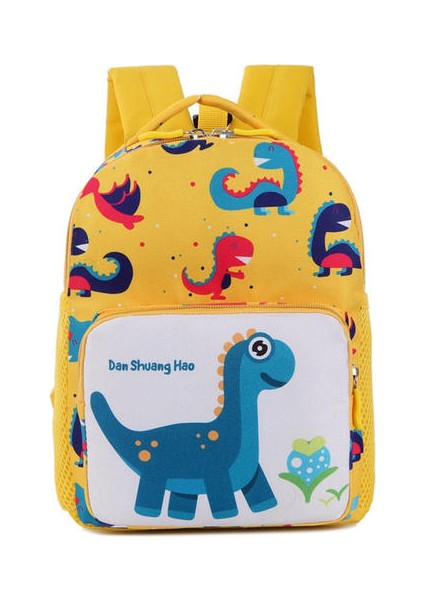 Çizgi Film Dinozor Çocuk Çanta Bebek Anti-Kayıp Okul Sırt Çantası (Sarı) (Yurt Dışından)