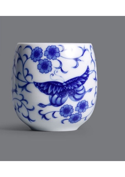 1 Adet Çin Seramik Çay Kupası Beyaz Porselen Kung Fu Cups Çömlekçilik Kolu ile Drinkware Şarap Kahve Kupa Teacup | Teacups (Yurt Dışından) modelleri