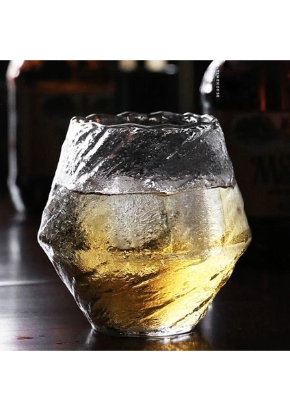 Japon Çekiç Kupası Kokteyl Cam Viski Çay Kahve Su Brendi Vodka Kupa Elmas Kristal Cam Bardak Şeffaf Atış Gözlük | Buğday Bira Cam (Yurt Dışından)